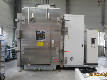 hygrothermische Prüfkammer von Knauf zum Testen von WDVS-Systemen